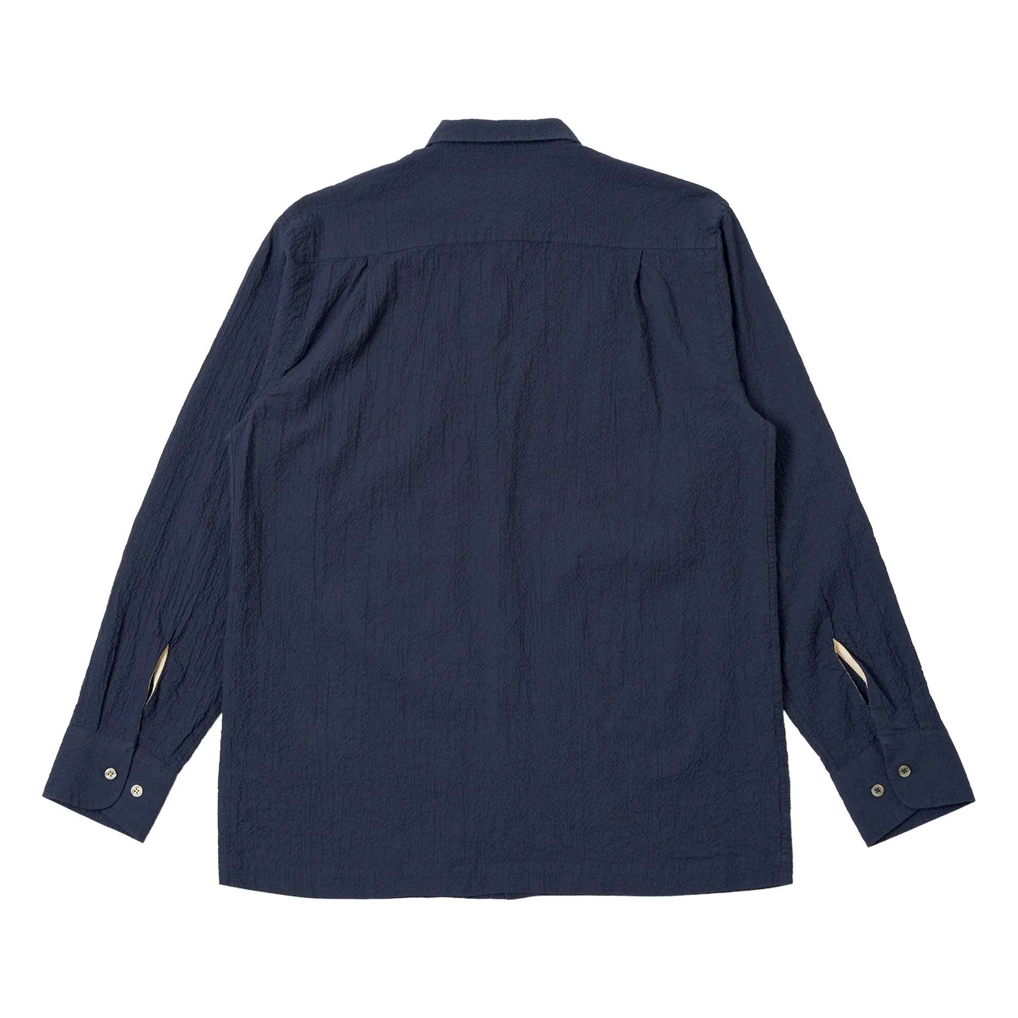 Chemise Lucky Seersucker | Bleu marine- Image produit n°1