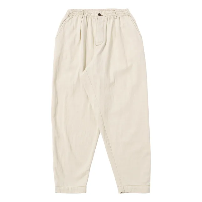 Pantalon Plissé Koko | Ecru