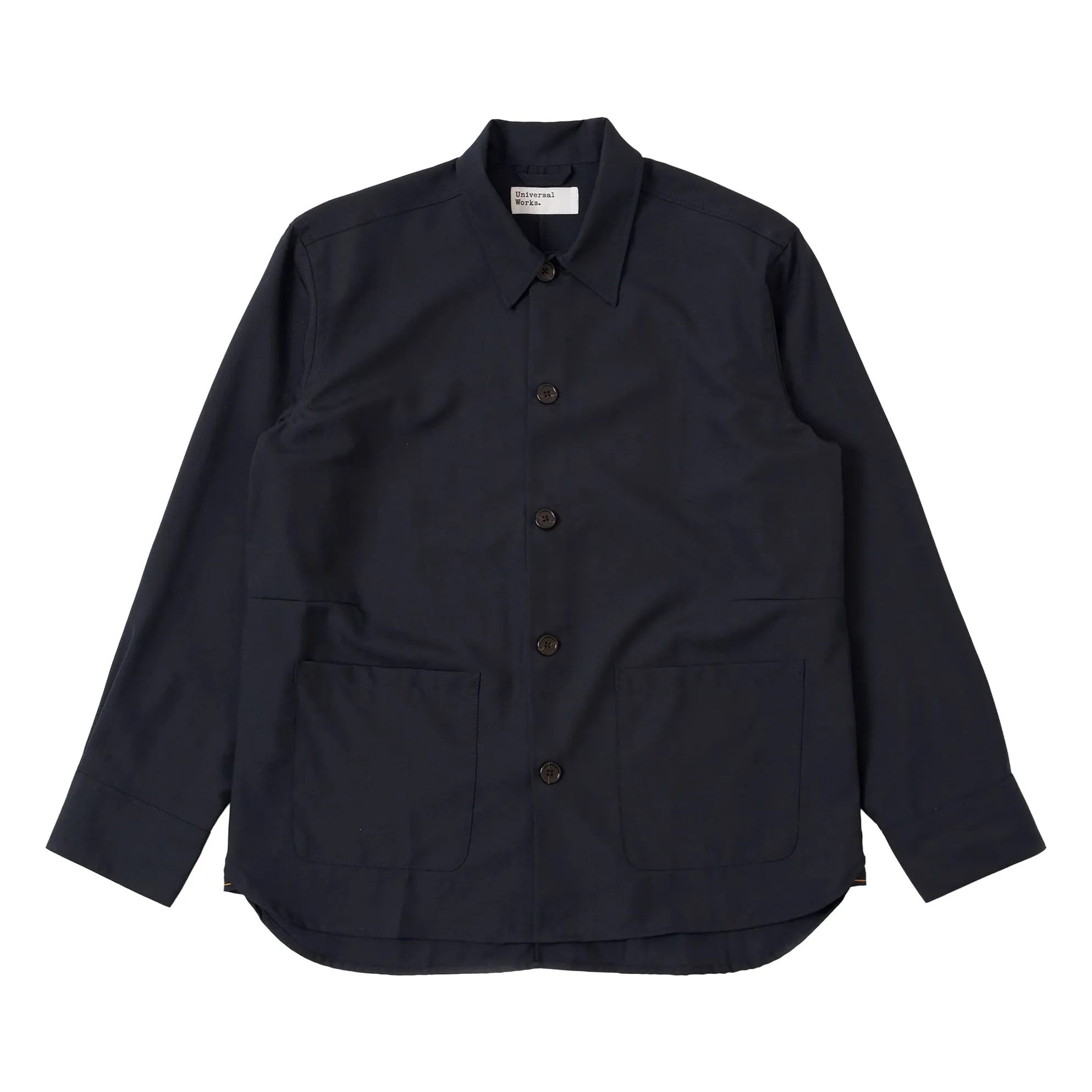 Universal Works Navy Blue Work Overshirt