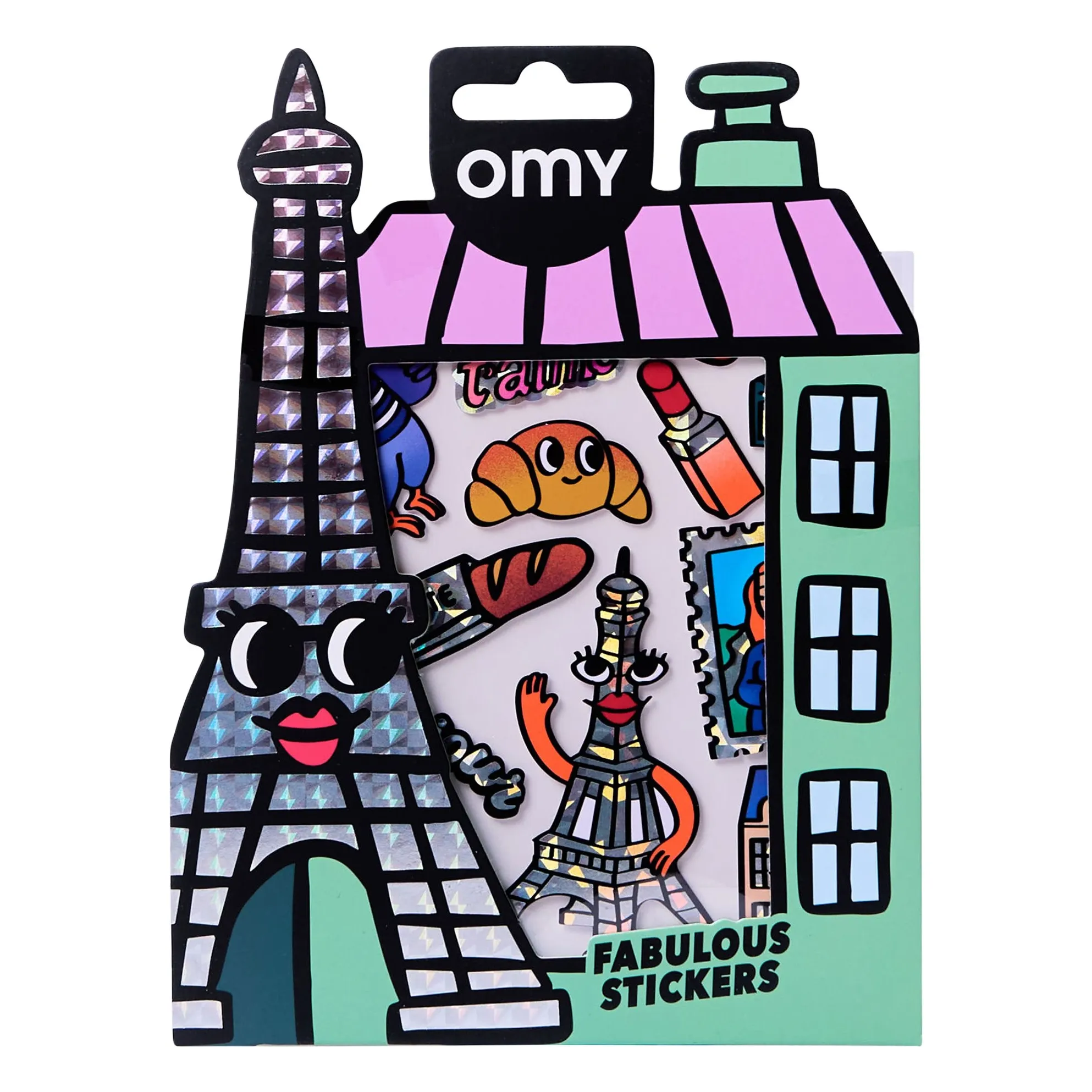 Omy Multicoloured Big Paris Stickers