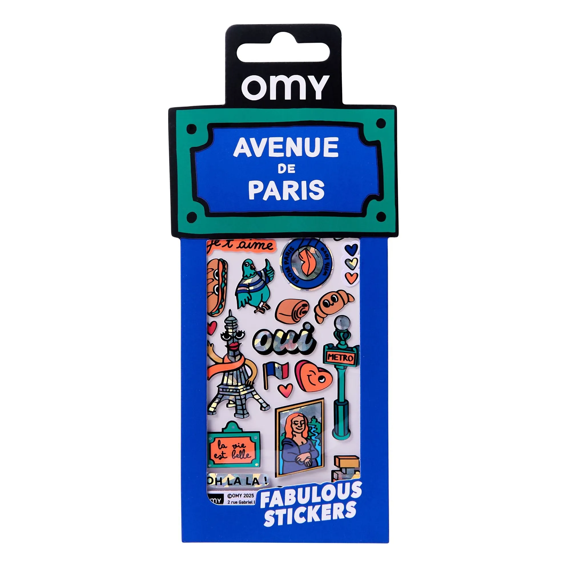 Omy Multicoloured Stickers Iconic Paris