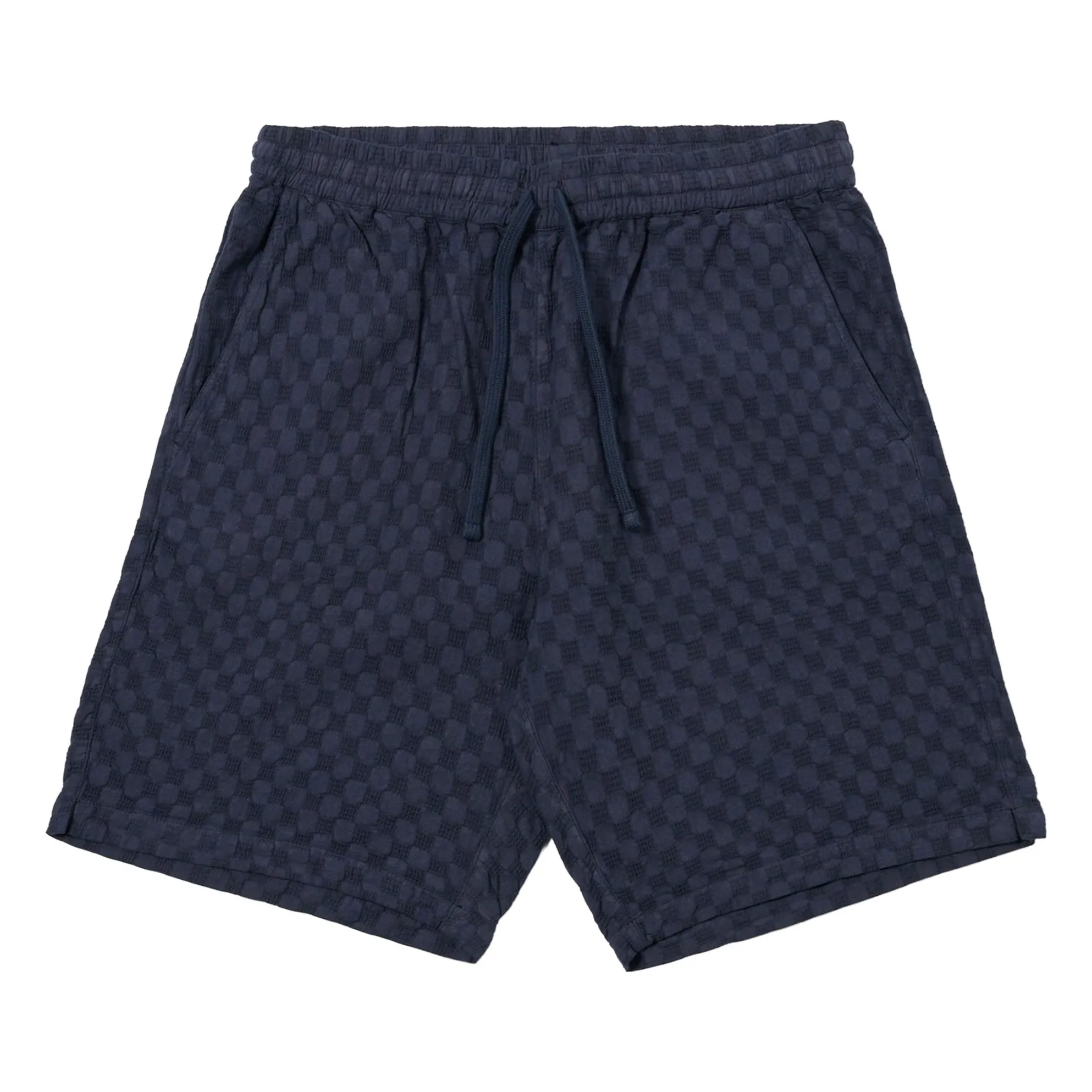Universal Works Dark Blue Short Dot Waffle