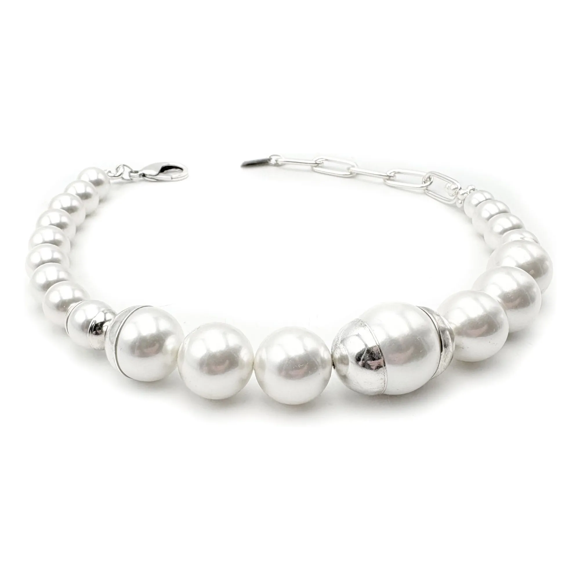 Collier Perles Montera | Argenté- Image produit n°4
