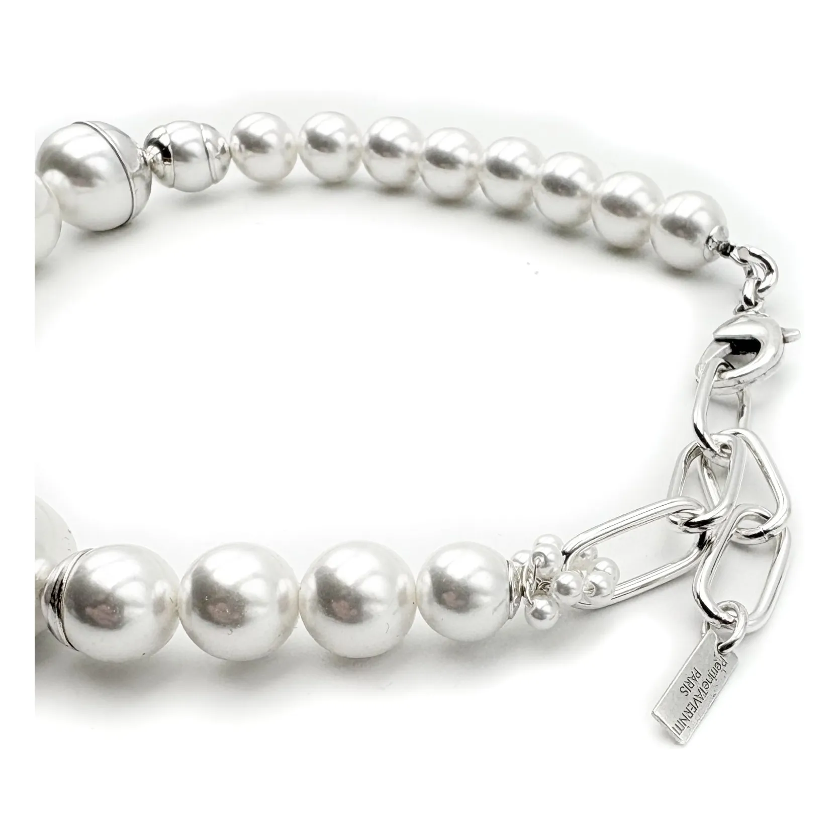Collier Perles Montera | Argenté- Image produit n°3