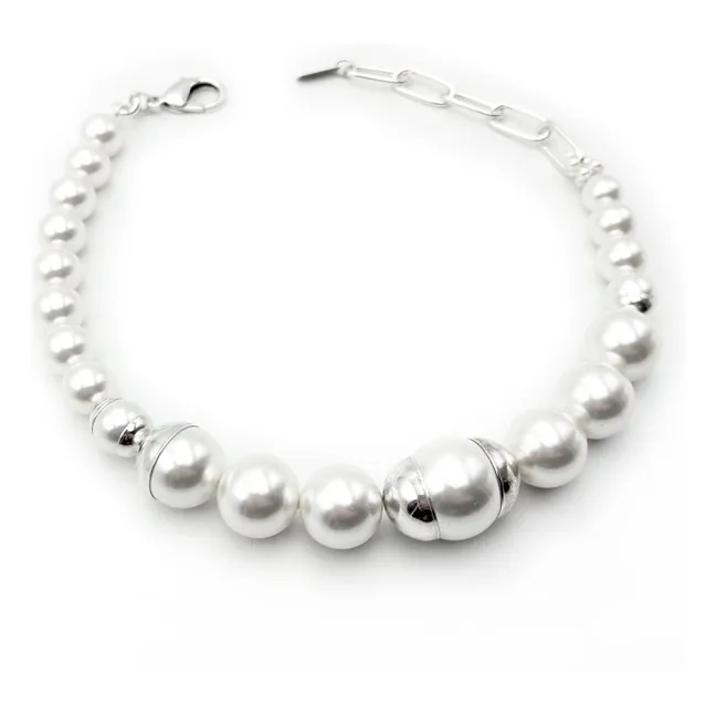 Collier Perles Montera | Argenté