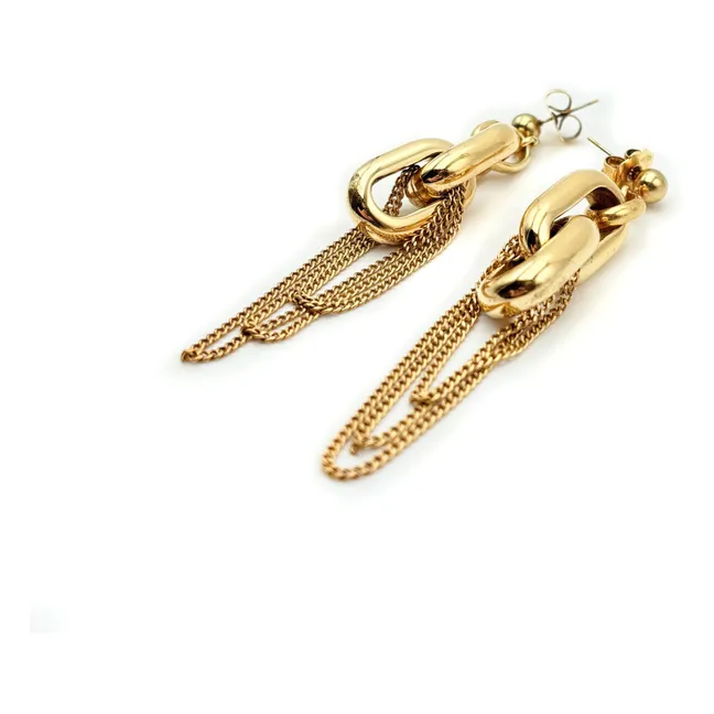 Boucles d'Oreilles Caron | Doré