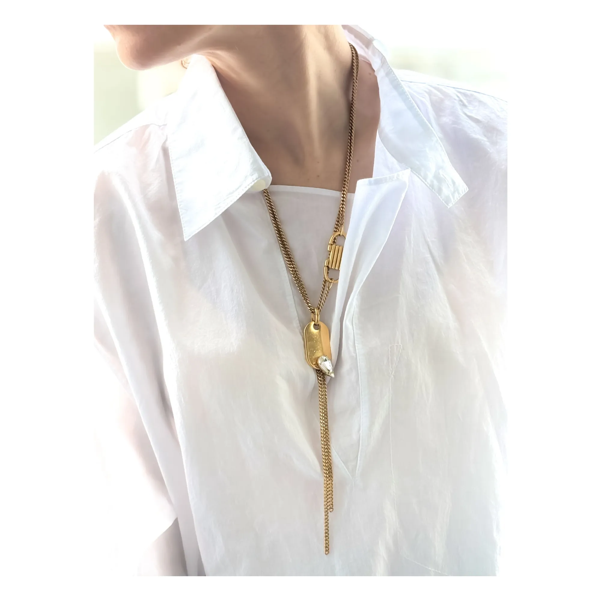 Collier Miollis Amulette | Doré- Image produit n°1