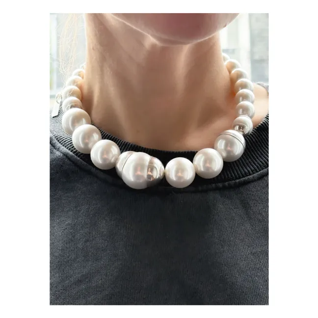 Collier Perles Montera | Argenté