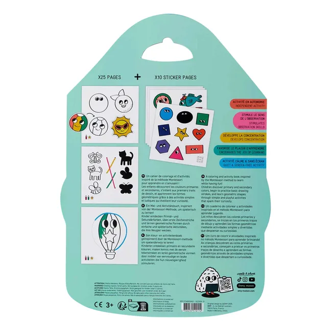 Livre d'activités Montessori Shapes