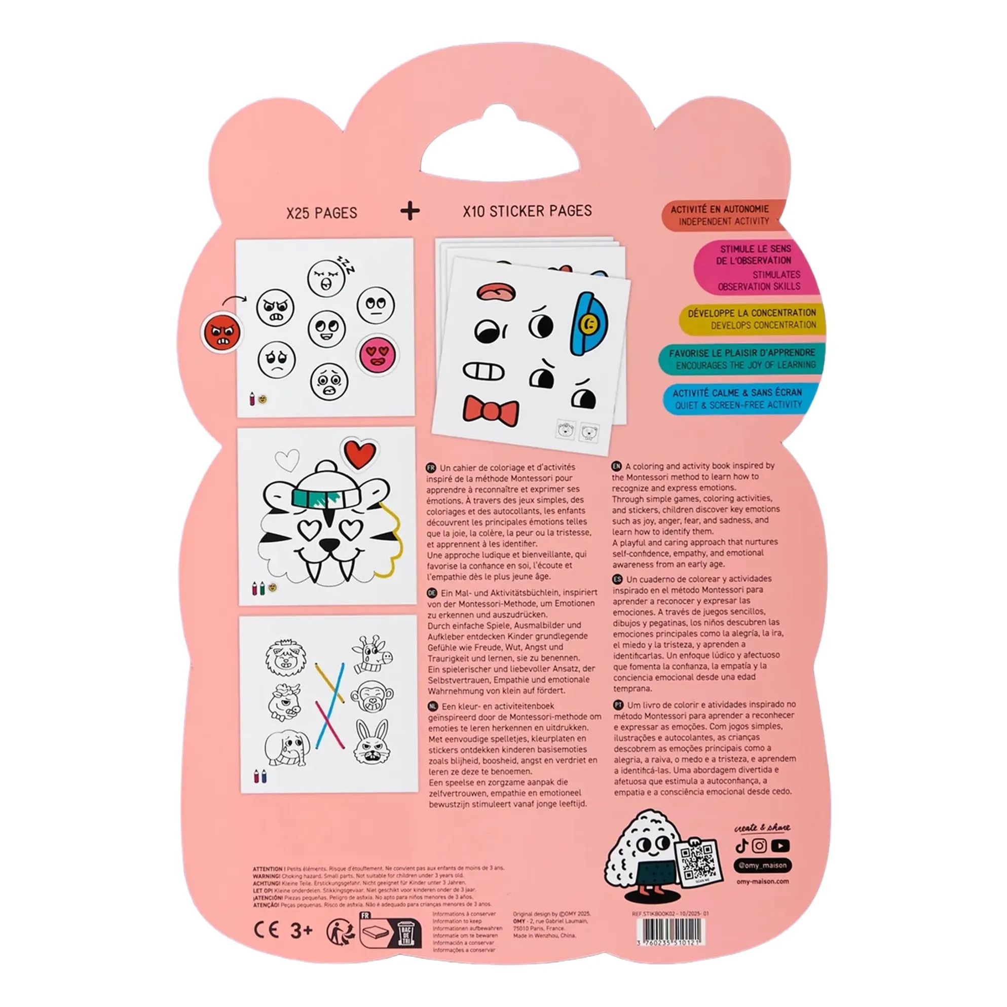 Livre d'activités Montessori Emotions- Image produit n°3