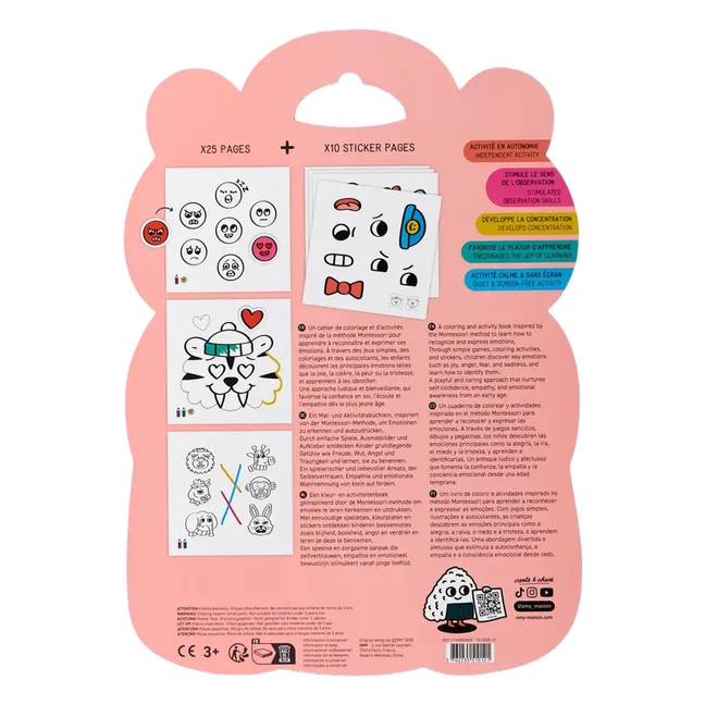 Livre d'activités Montessori Emotions