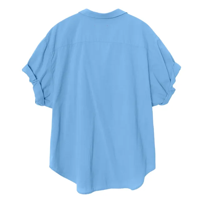 Chemise Channing Popeline de Coton | Bleu