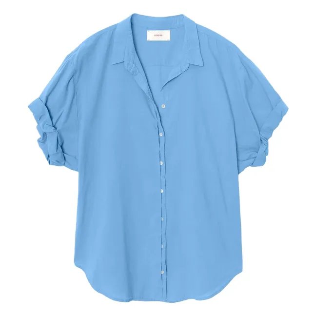 Chemise Channing Popeline de Coton | Bleu