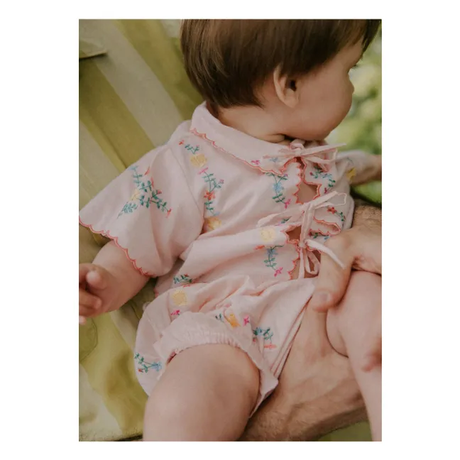 Blouse Nœuds Orchid Bébé | Rose pâle