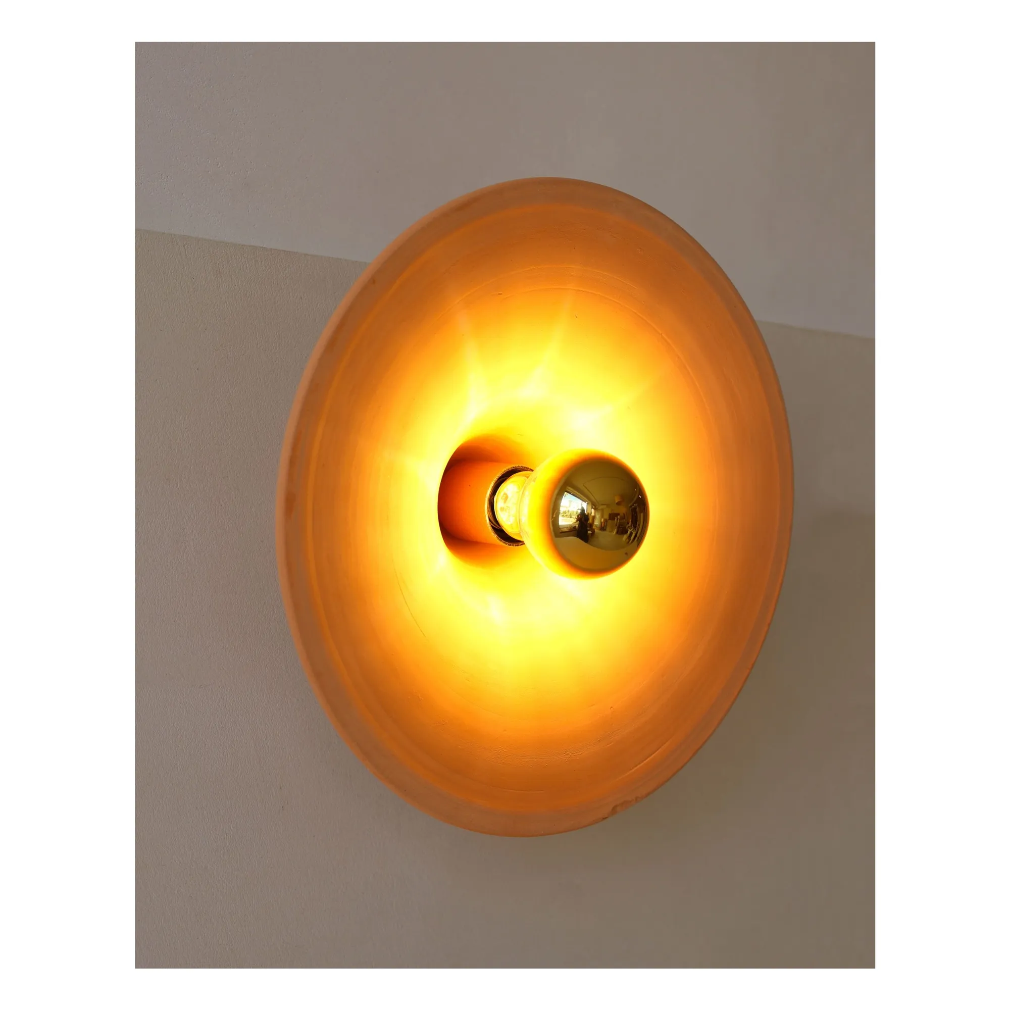 Applique céramique brute Gigaro | Terracotta- Image produit n°3