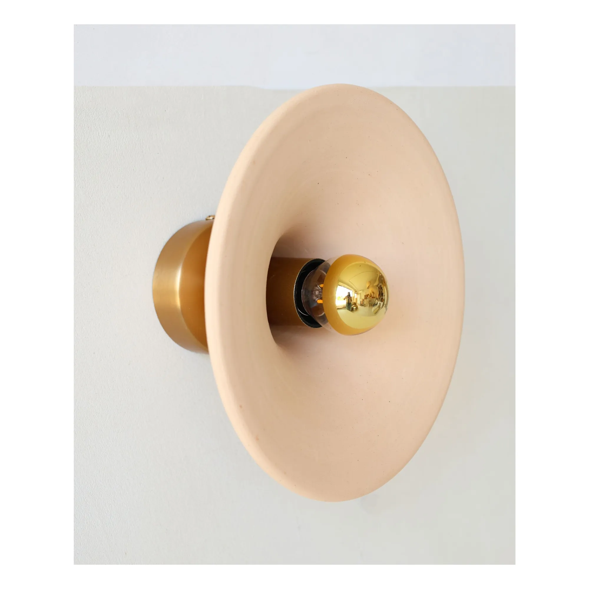 Applique céramique brute Gigaro | Terracotta- Image produit n°1