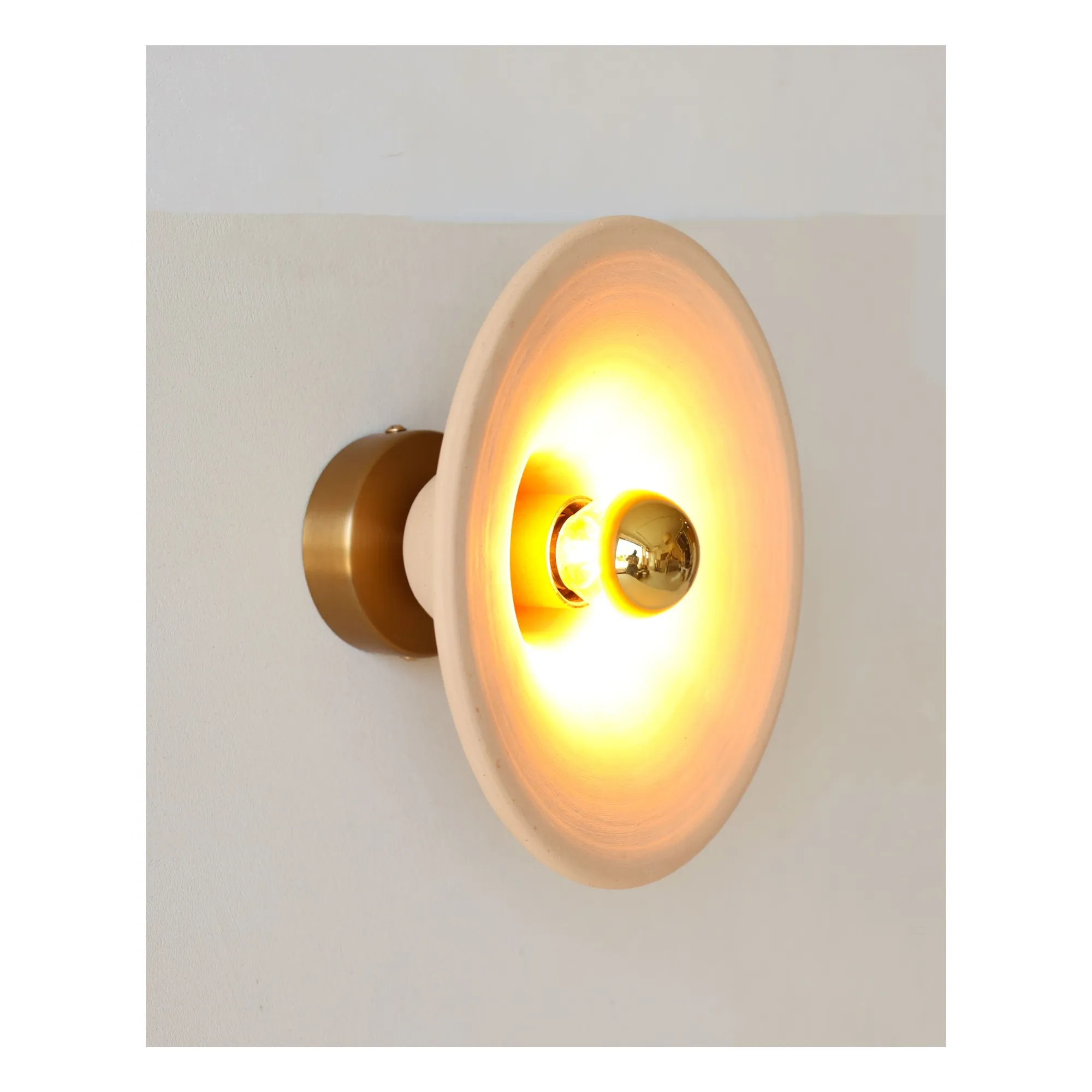 Applique céramique brute Gigaro | Terracotta- Image produit n°0