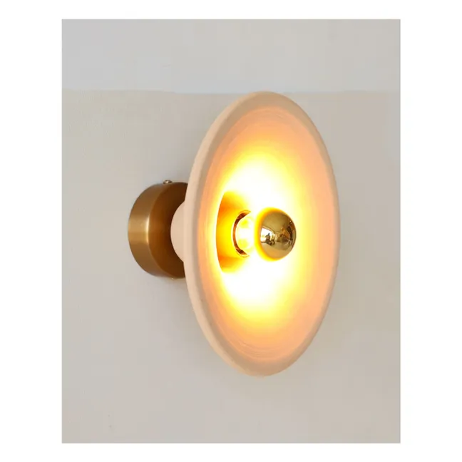 Gigaro raw ceramic wall lamp | Terracotta