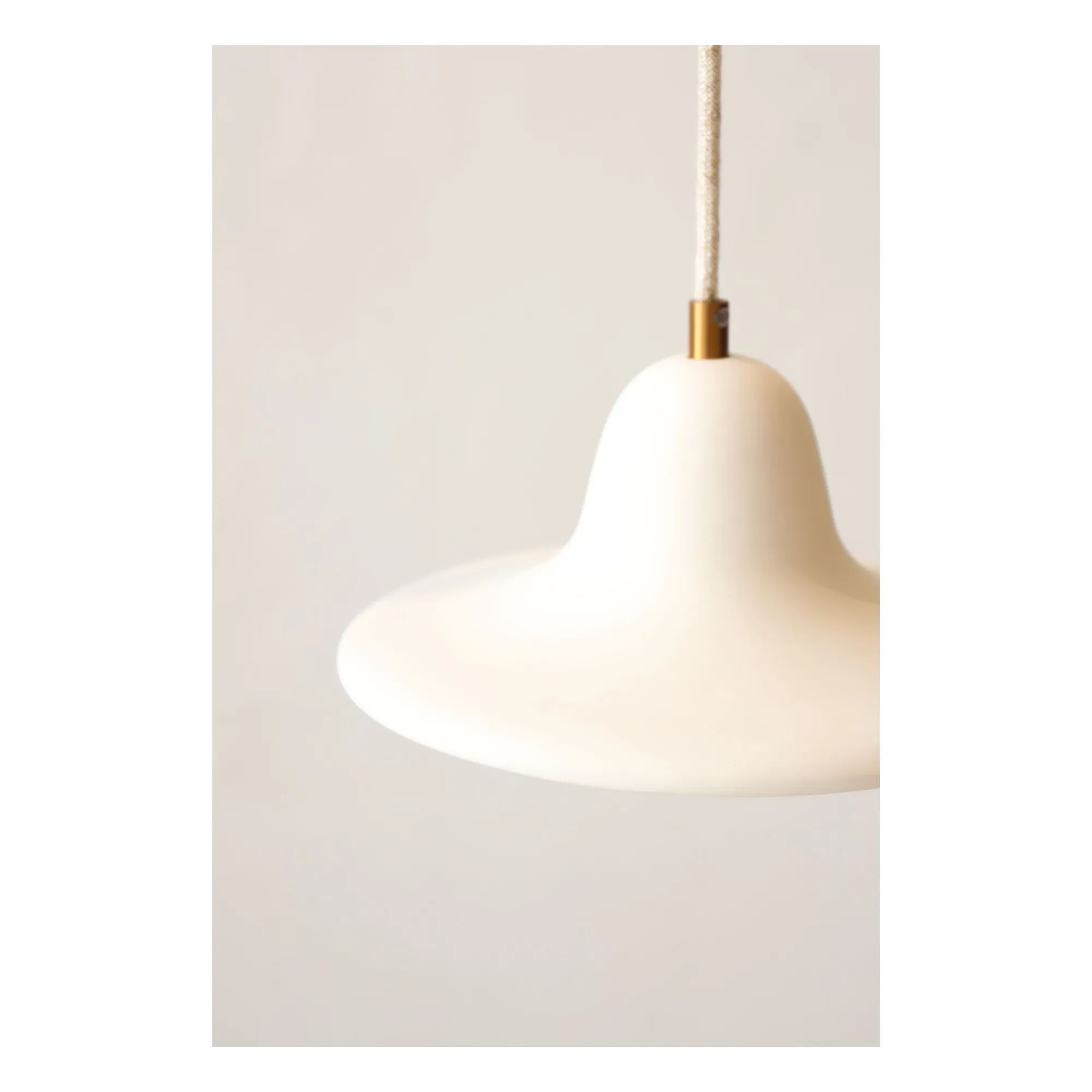 Suspension céramique brute Gigaro | Blanc chaud- Image produit n°2