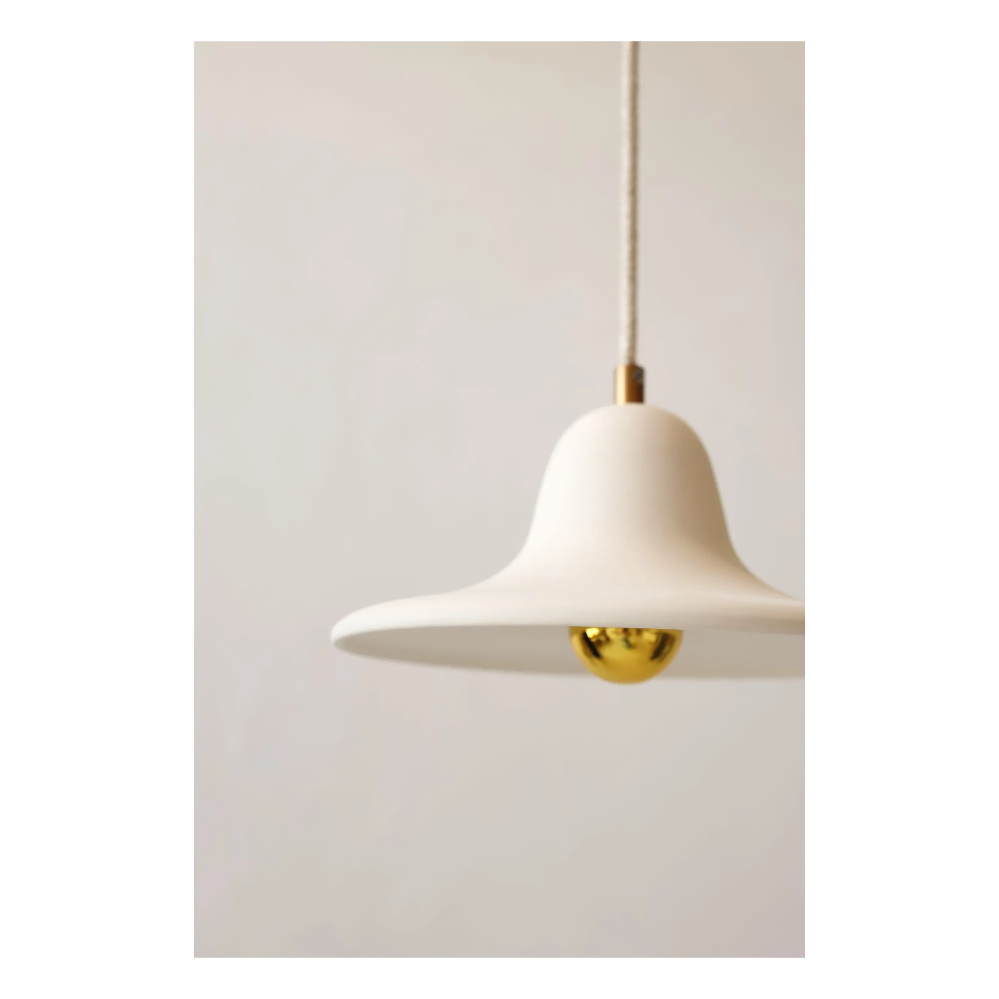 Suspension céramique brute Gigaro | Blanc chaud- Image produit n°1