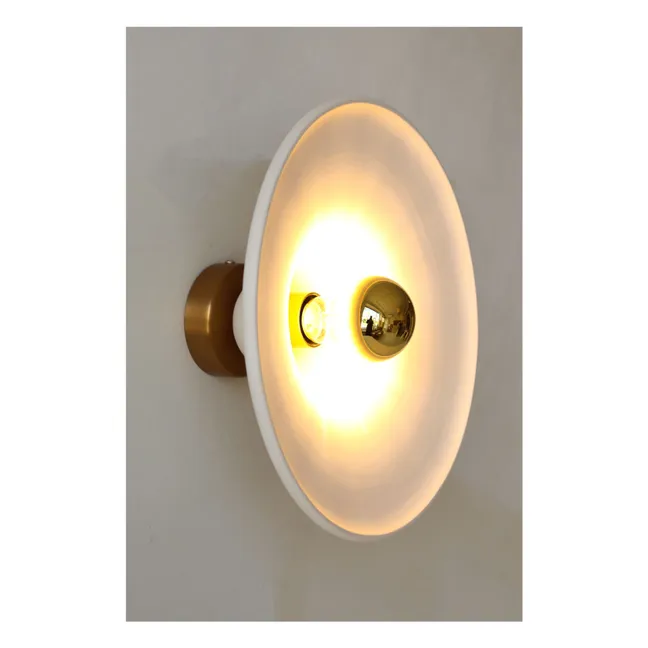 Applique céramique brute Gigaro | Blanc chaud