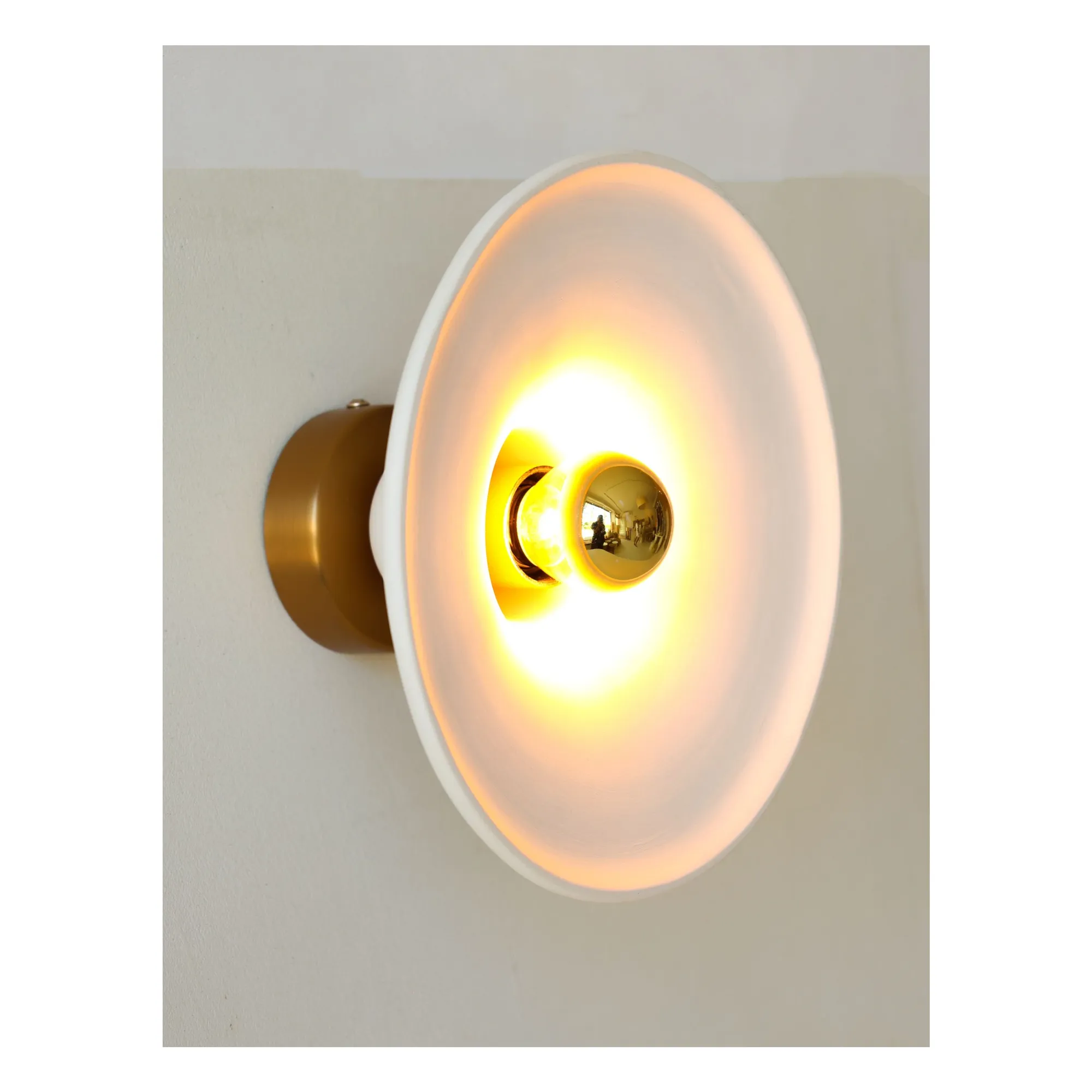 Applique céramique brute Gigaro | Blanc chaud- Image produit n°3