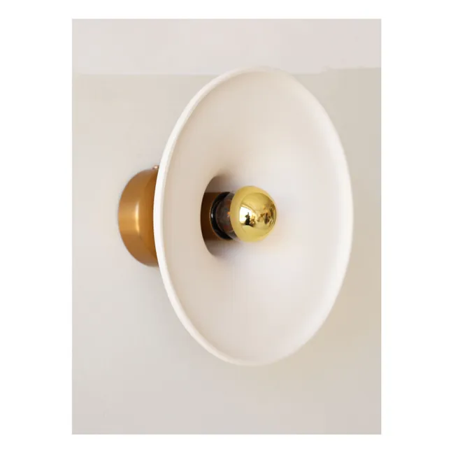 Gigaro raw ceramic wall lamp | Warm White