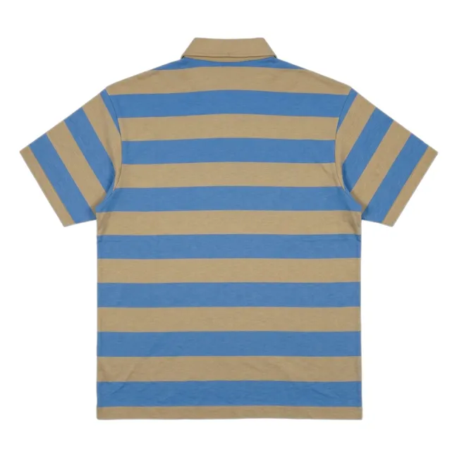 Polo de rayas Fjord Algodón Pima | Azul Rey