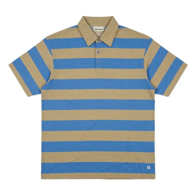 Polo de rayas Fjord Algodón Pima | Azul Rey