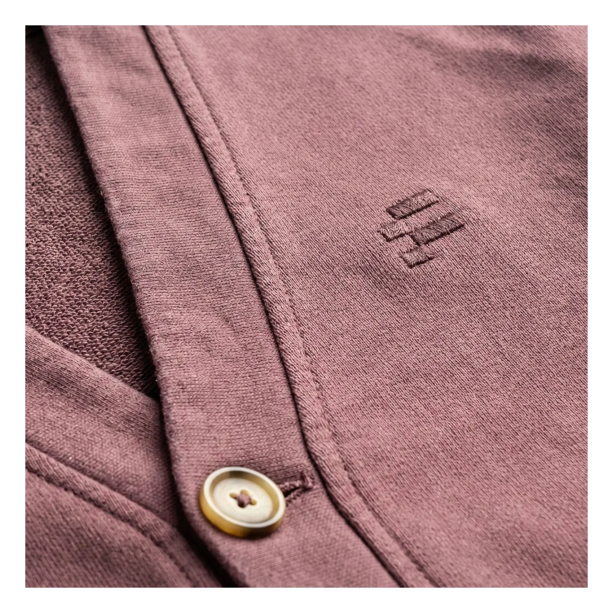 Cardigan Lars Coton Bio | Violine- Image produit n°2