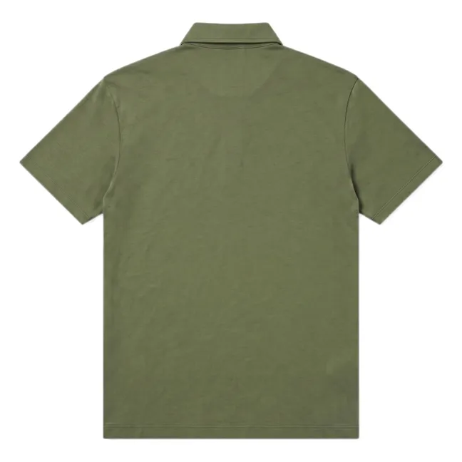 Polo de algodón Pima Fjord | Verde Kaki