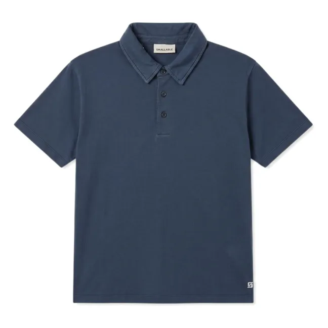 Polo de algodón Pima Fjord | Azul Noche