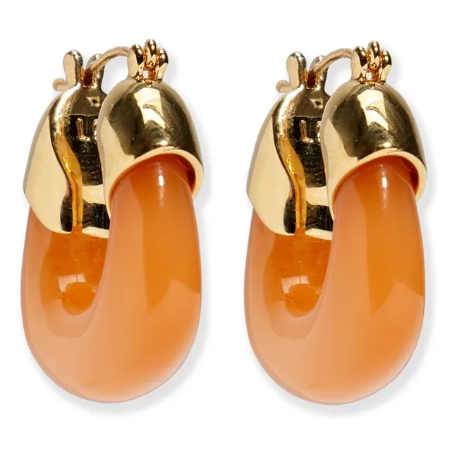 Boucles d'Oreilles Mini Organic | Tangerine