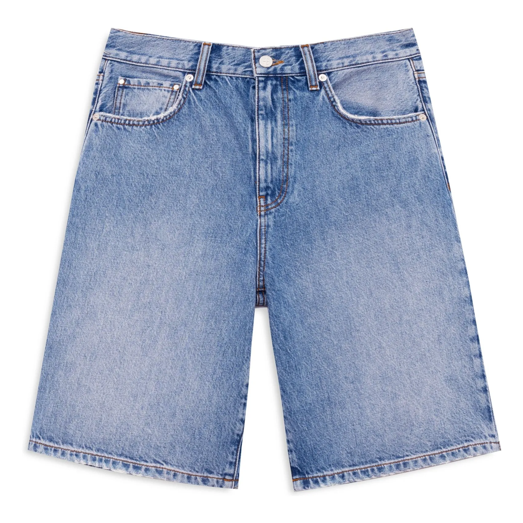 Anine Bing Washed Blue Short Jasper