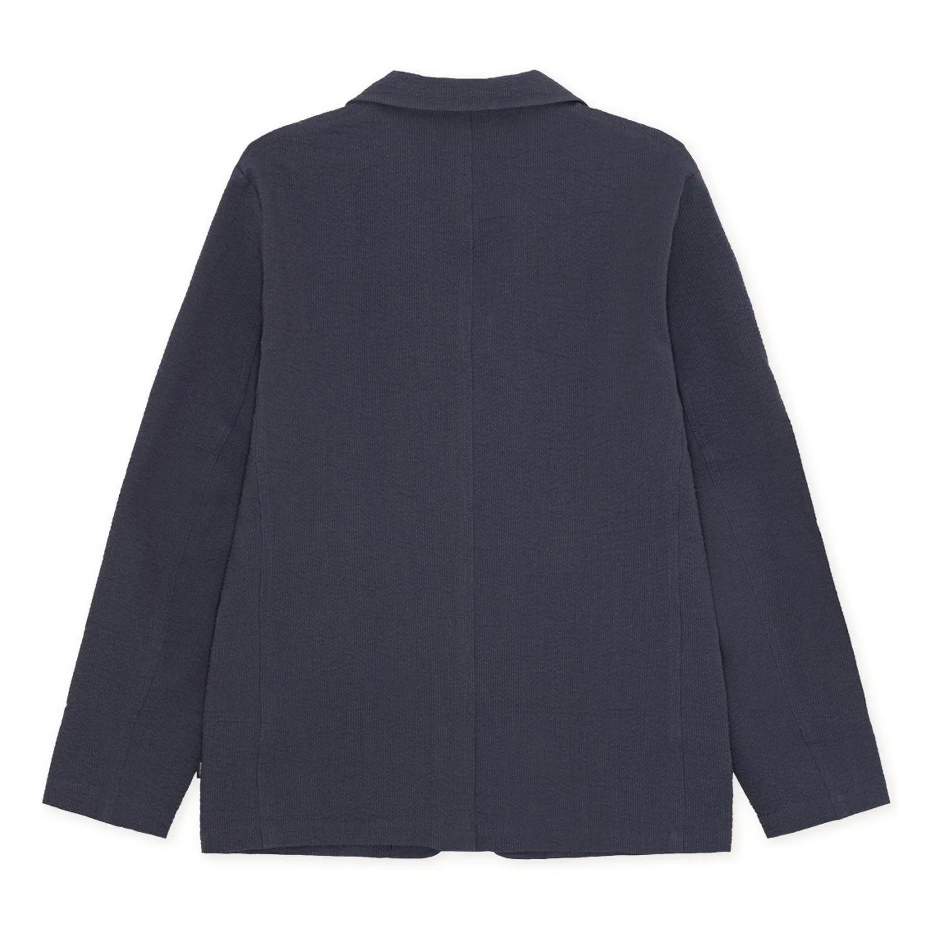 Blazer Seersucker | Bleu foncé- Image produit n°1
