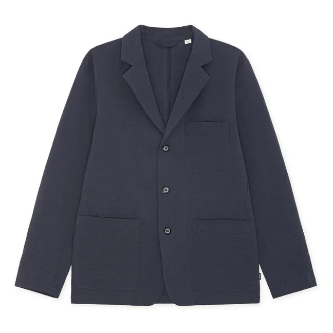 Americana seersucker | Azul oscuro