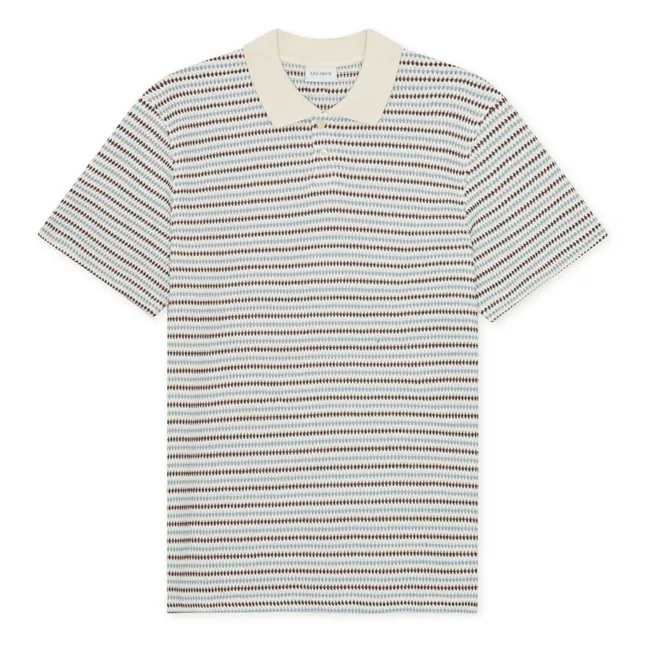 Polo de rayas | Blanco Roto