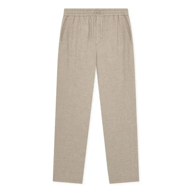 Pantalones Mini Check  | Beige obscuro