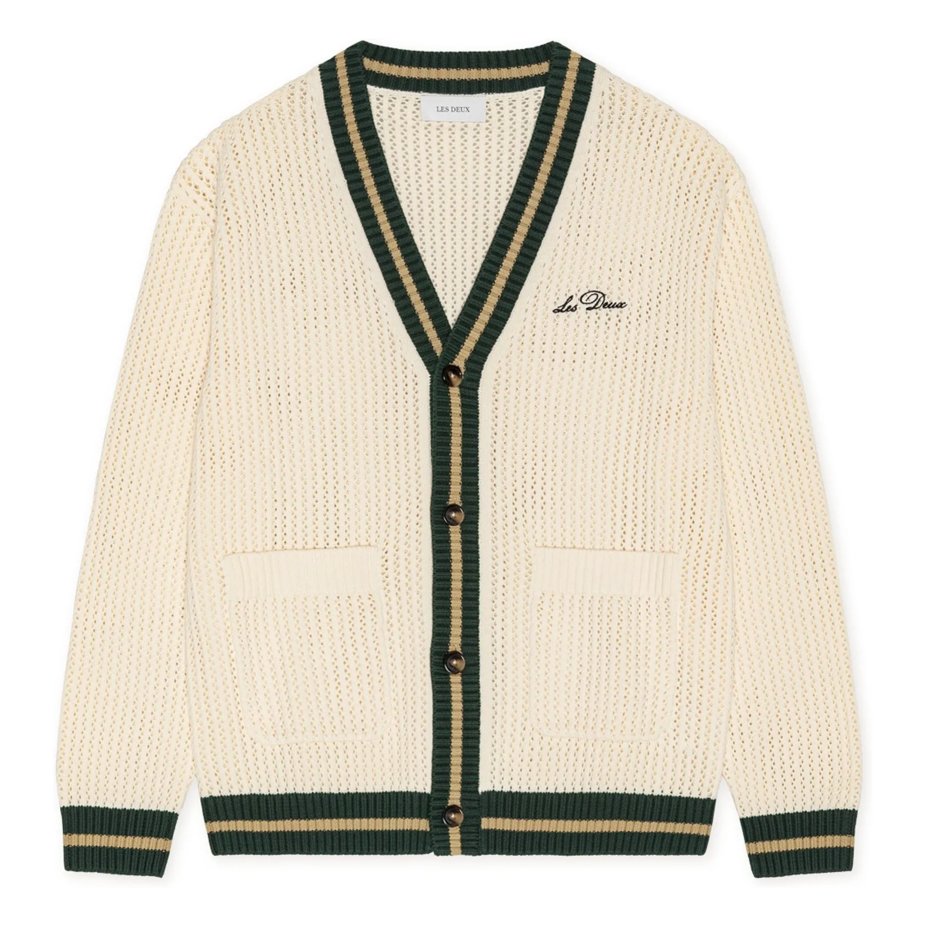 Les Deux Off White Knitted Cardigan