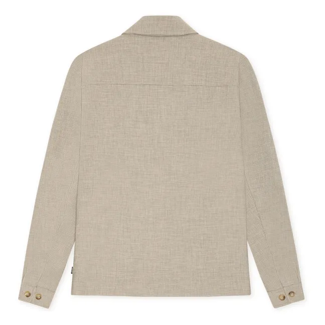 Chaqueta Check Hybrid | Marrón