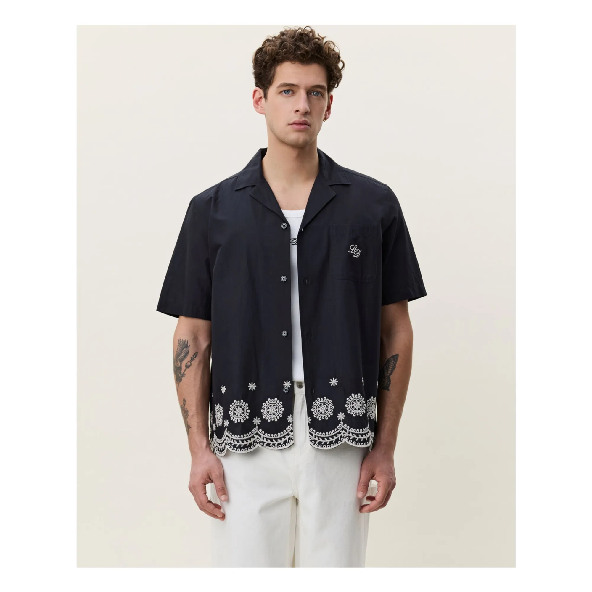 Chemise Border  | Noir- Image produit n°1