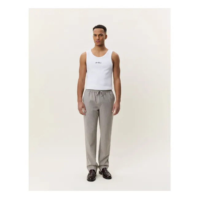 Pantalones Mini Check  | Beige obscuro