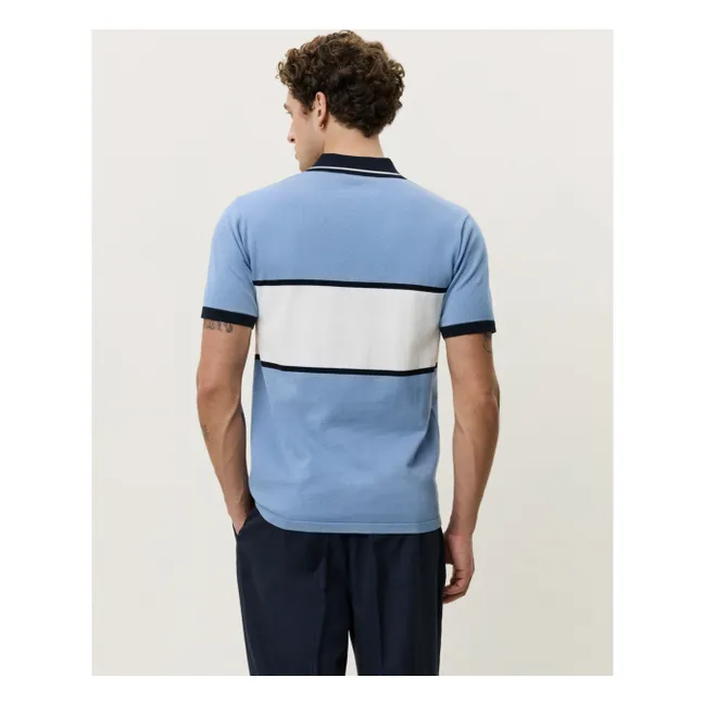 Polo con cremallera | Azul Cielo