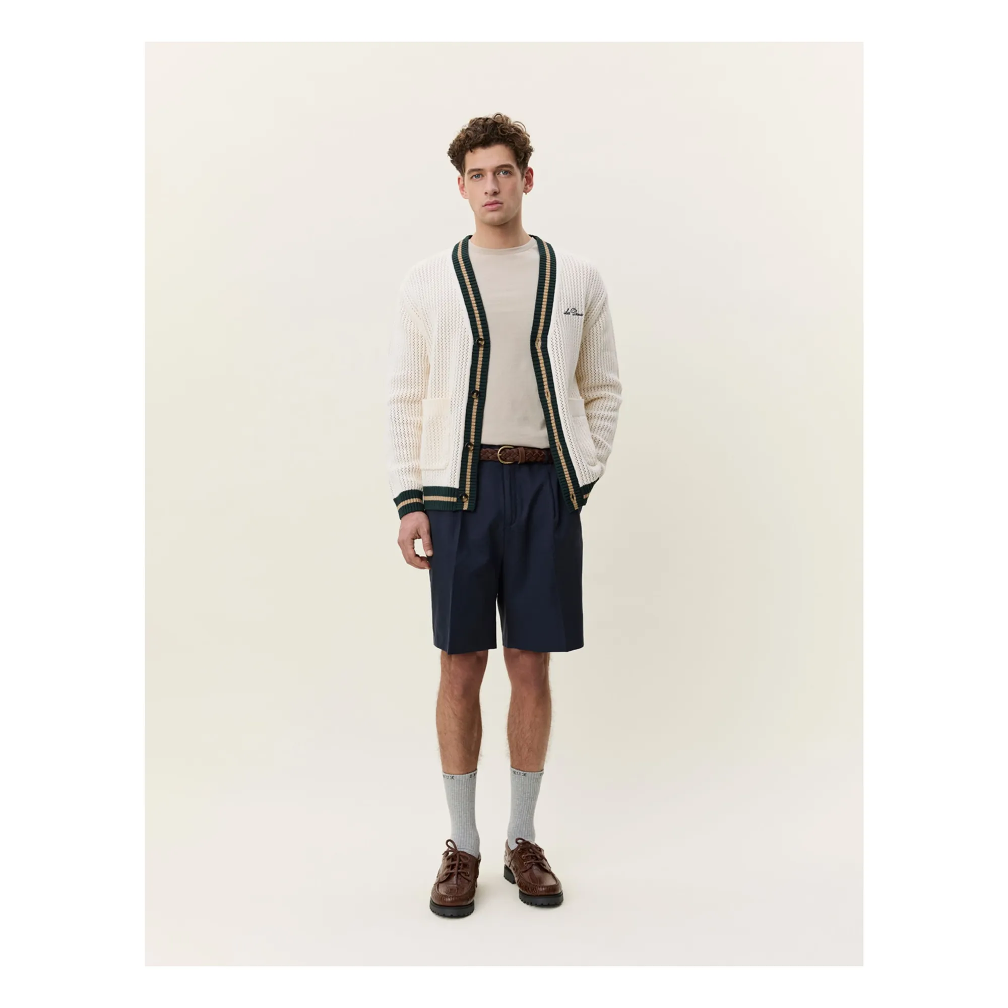 Cardigan Maille | Blanc cassé- Image produit n°4