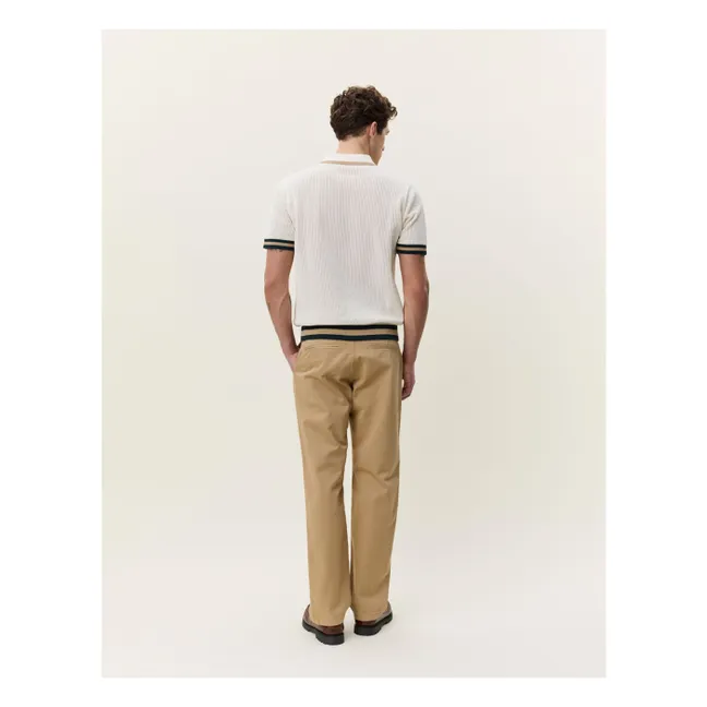 Polo Encaje Maille | Blanco Roto