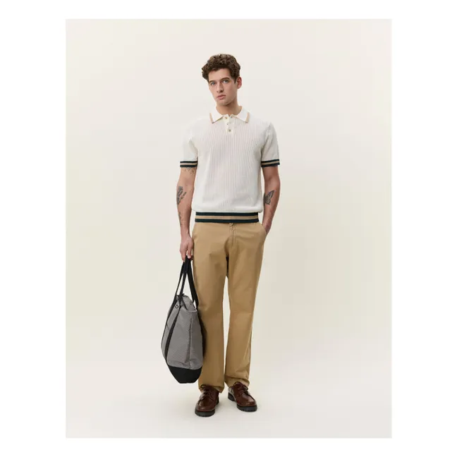 Polo Encaje Maille | Blanco Roto
