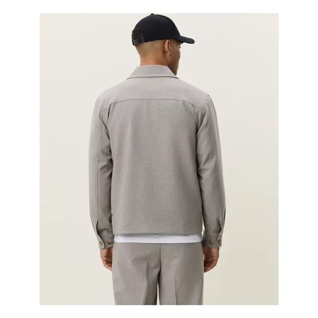 Chaqueta Check Hybrid | Marrón