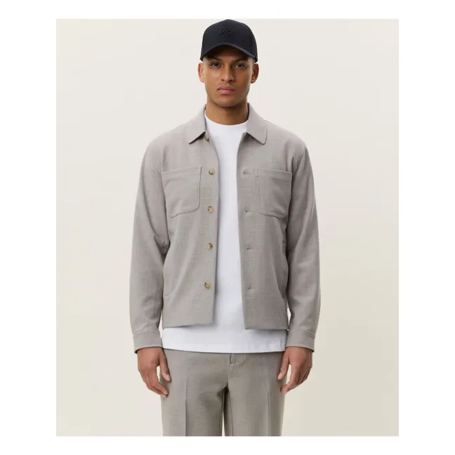 Chaqueta Check Hybrid | Marrón