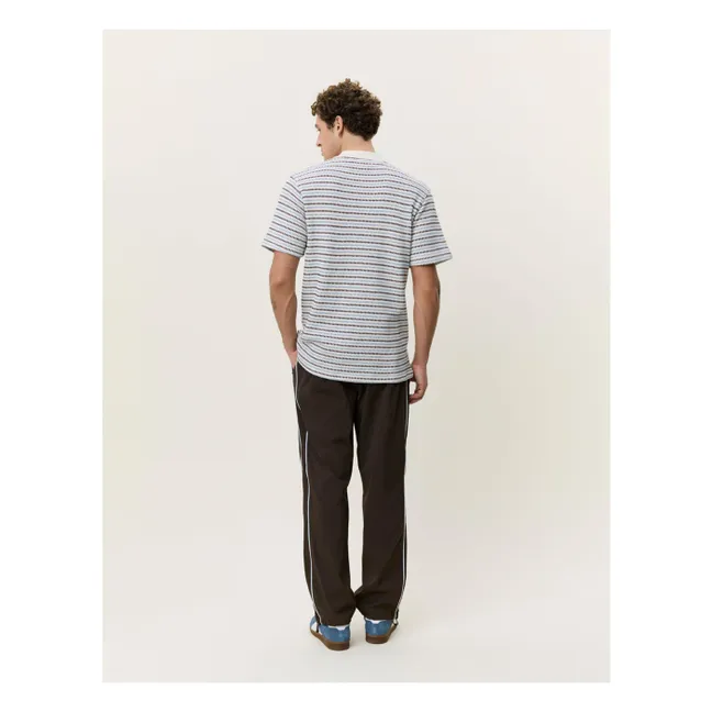 Polo de rayas | Blanco Roto
