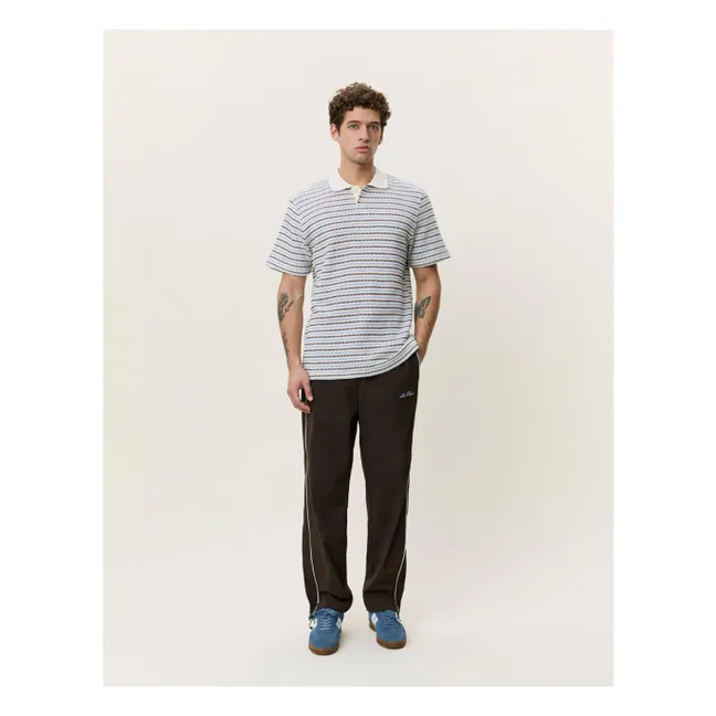 Polo de rayas | Blanco Roto